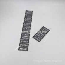 Pegatina de plata muda autoadhesiva de encargo del dragón Etiqueta PET de la impresión